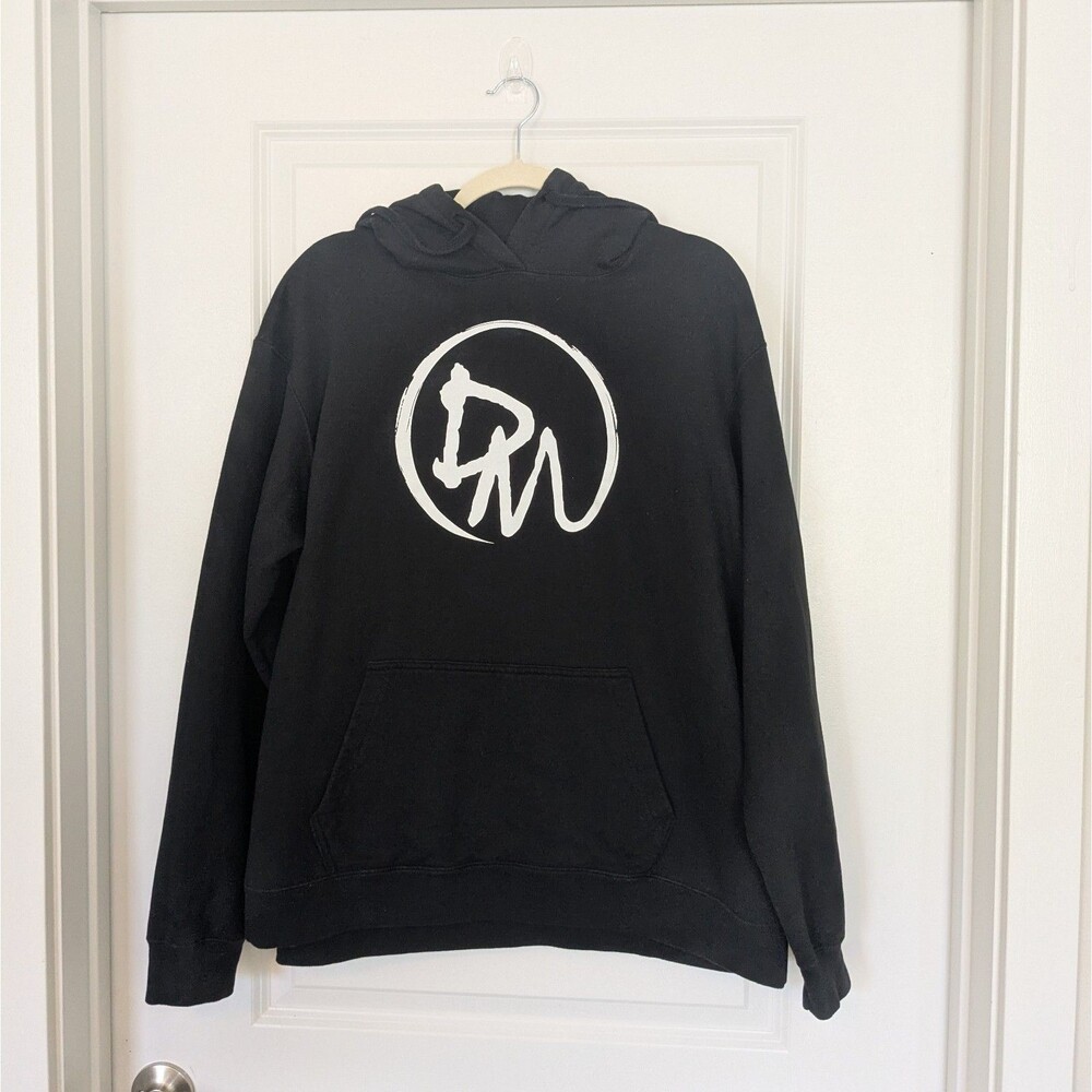 Dirty Mids Hoodie Mens XL Black White Logo Graphic Pullover Sweatshirt...